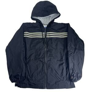 Vintage y2k Adidas Windbreaker White Striped Men's Small Jacket